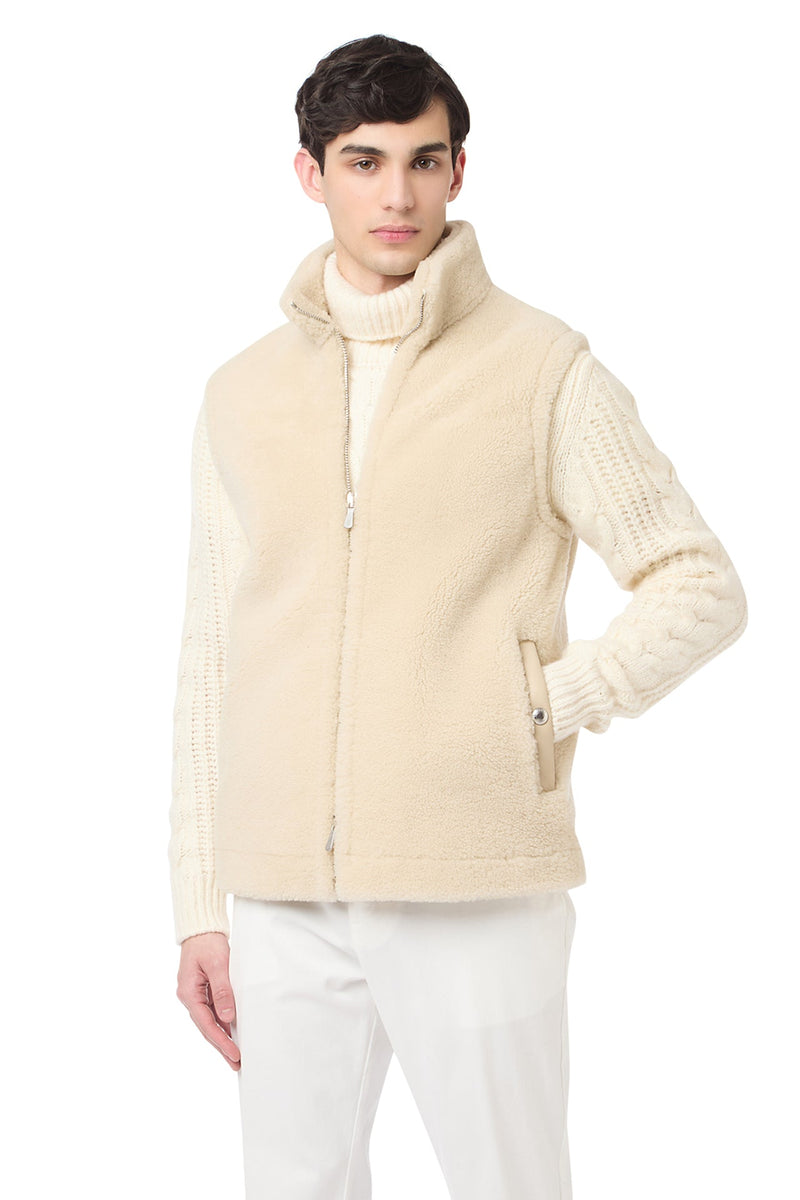 SHEARLING VEST