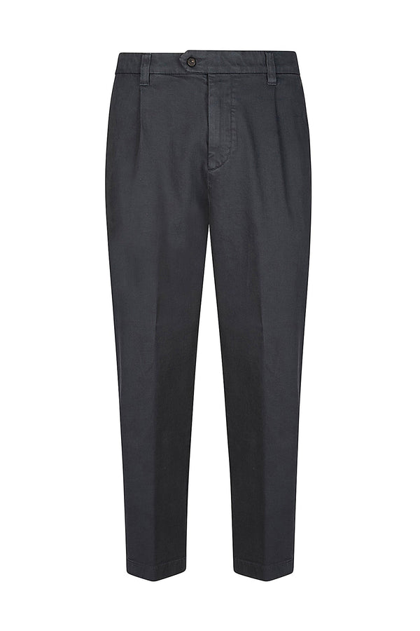 RELAX FIT PENCED TROUSERS