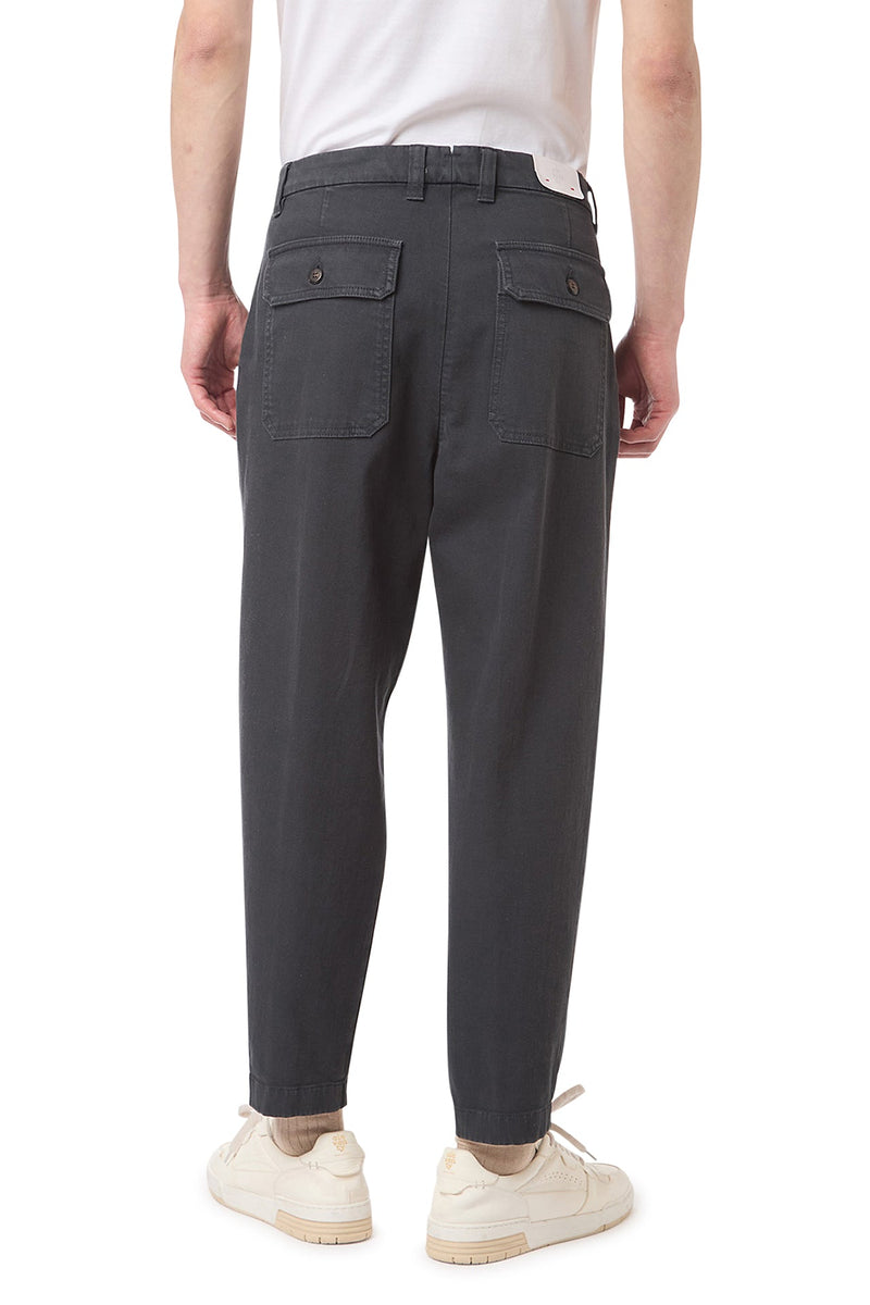 RELAX FIT PENCED TROUSERS