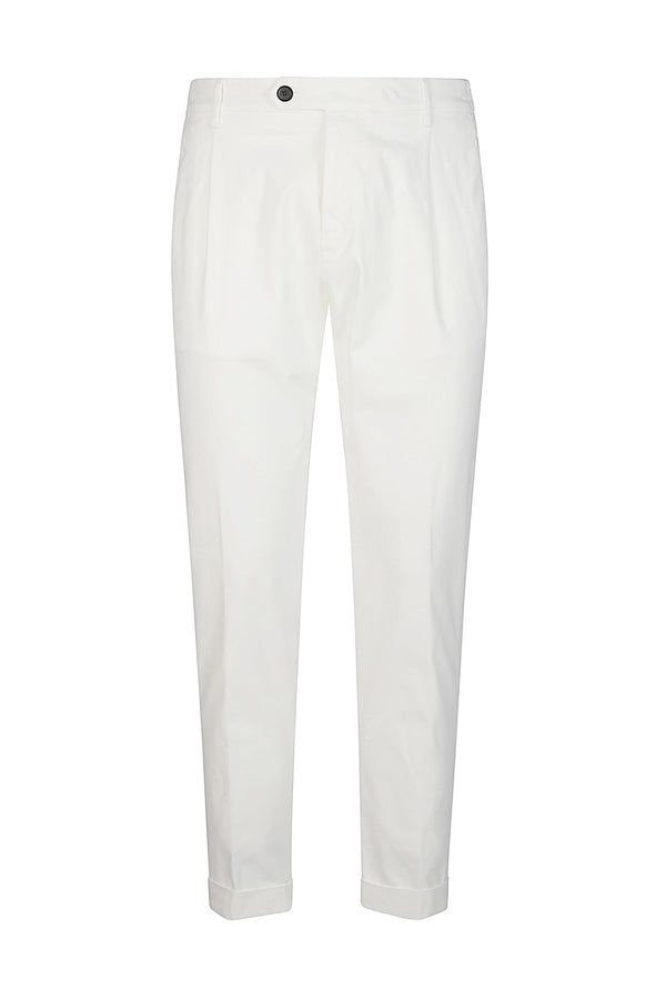 ELASTICATED PENCED TROUSERS
