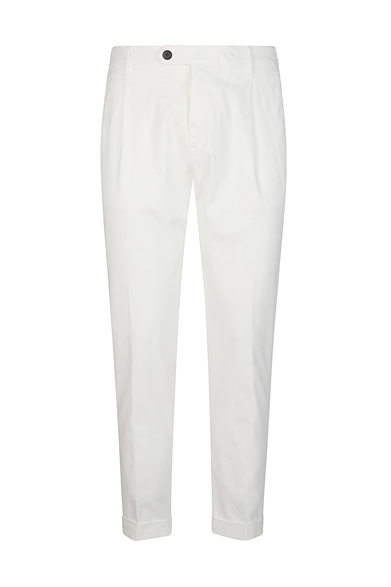 ELASTICATED PENCED TROUSERS