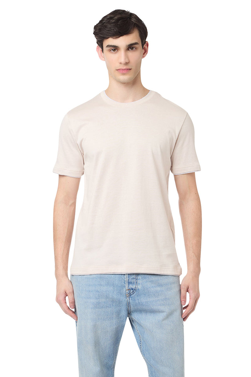 T-SHIRT WITH BORDERS