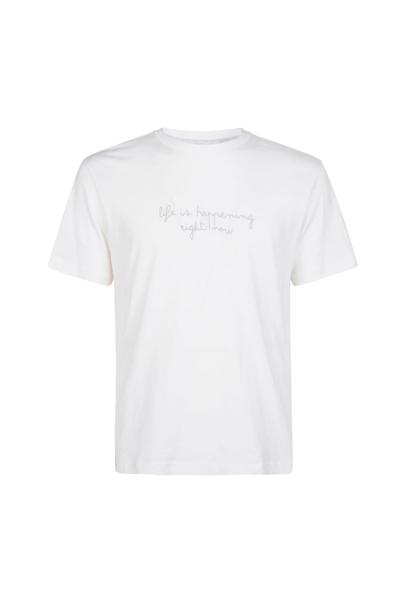 CREW NECK T-SHIRT WITH EMBROIDERY