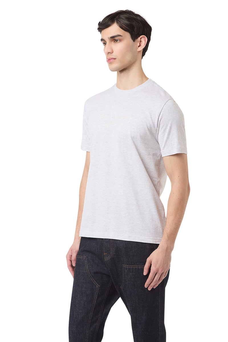 CREW NECK T-SHIRT WITH EMBROIDERY