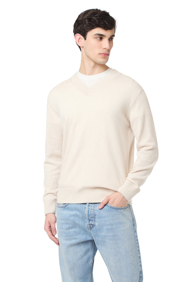 V-NECK SWEATER ML TIPPING
