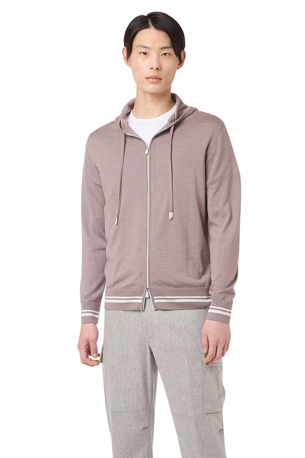 FULL ZIP HOODED SWEATER