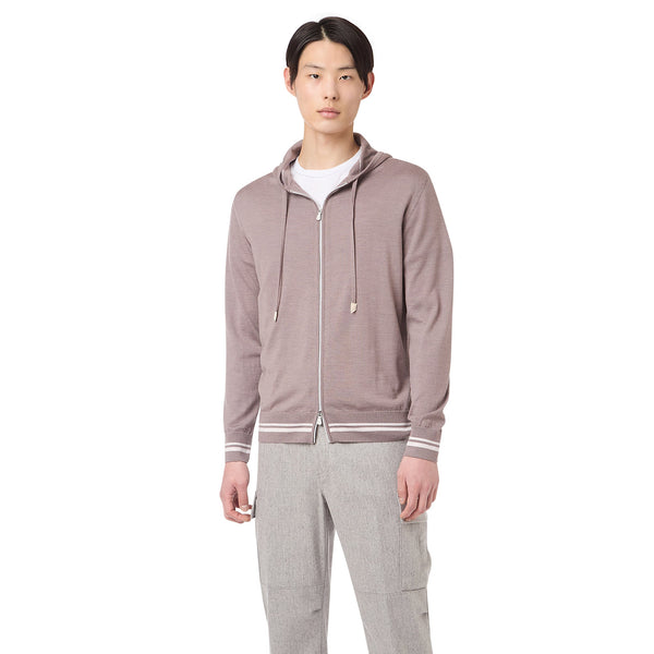 FULL ZIP HOODED SWEATER