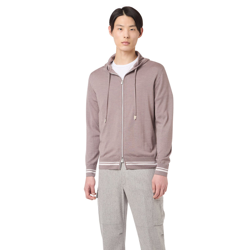 FULL ZIP HOODED SWEATER