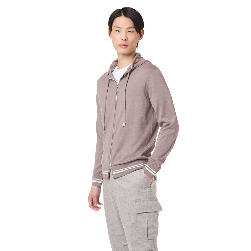 FULL ZIP HOODED SWEATER