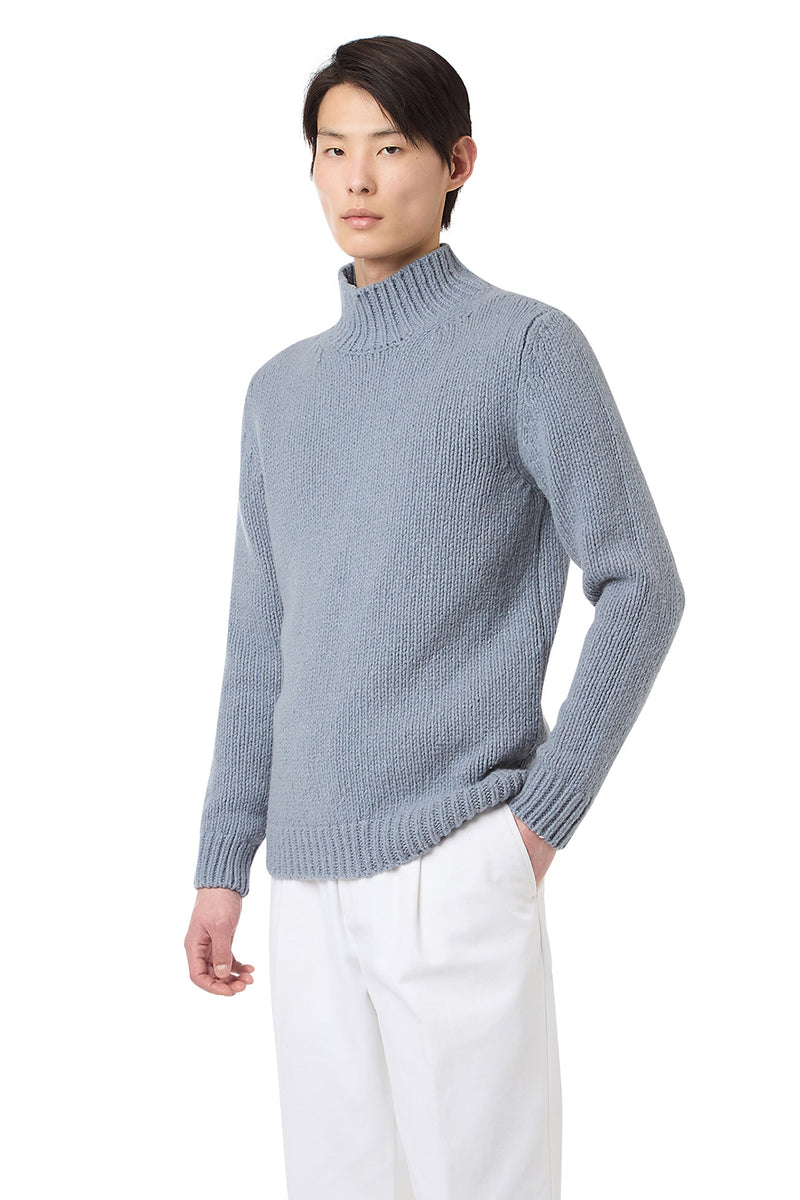 WOOL VULCANO NECK SWEATER