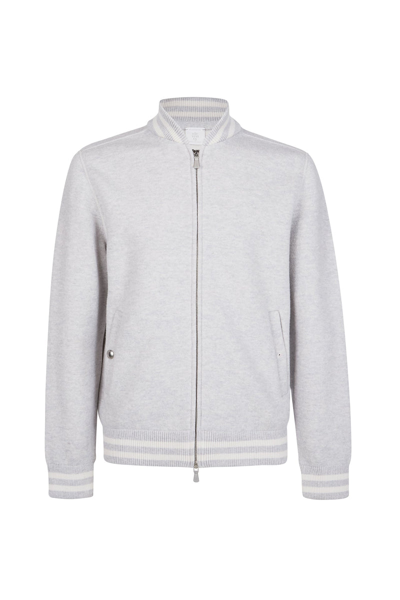 FULL ZIP WOOL BOMBER