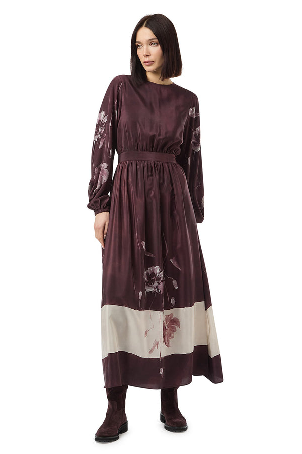 PRINTED LONG SLEEVE DRESS