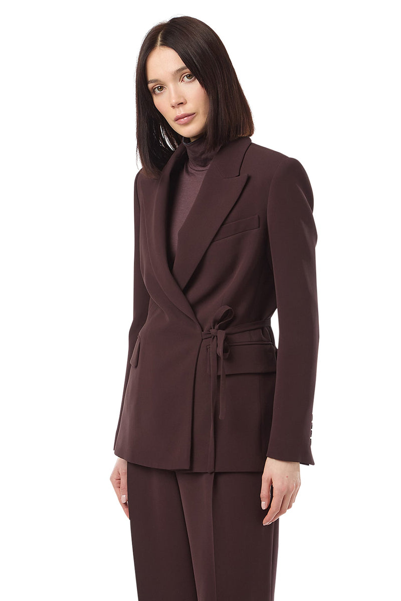 DOUBLE-BREASTED JACKET WITH LACE