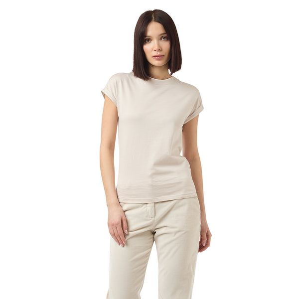 CREW NECK T-SHIRT WITH GROOVE