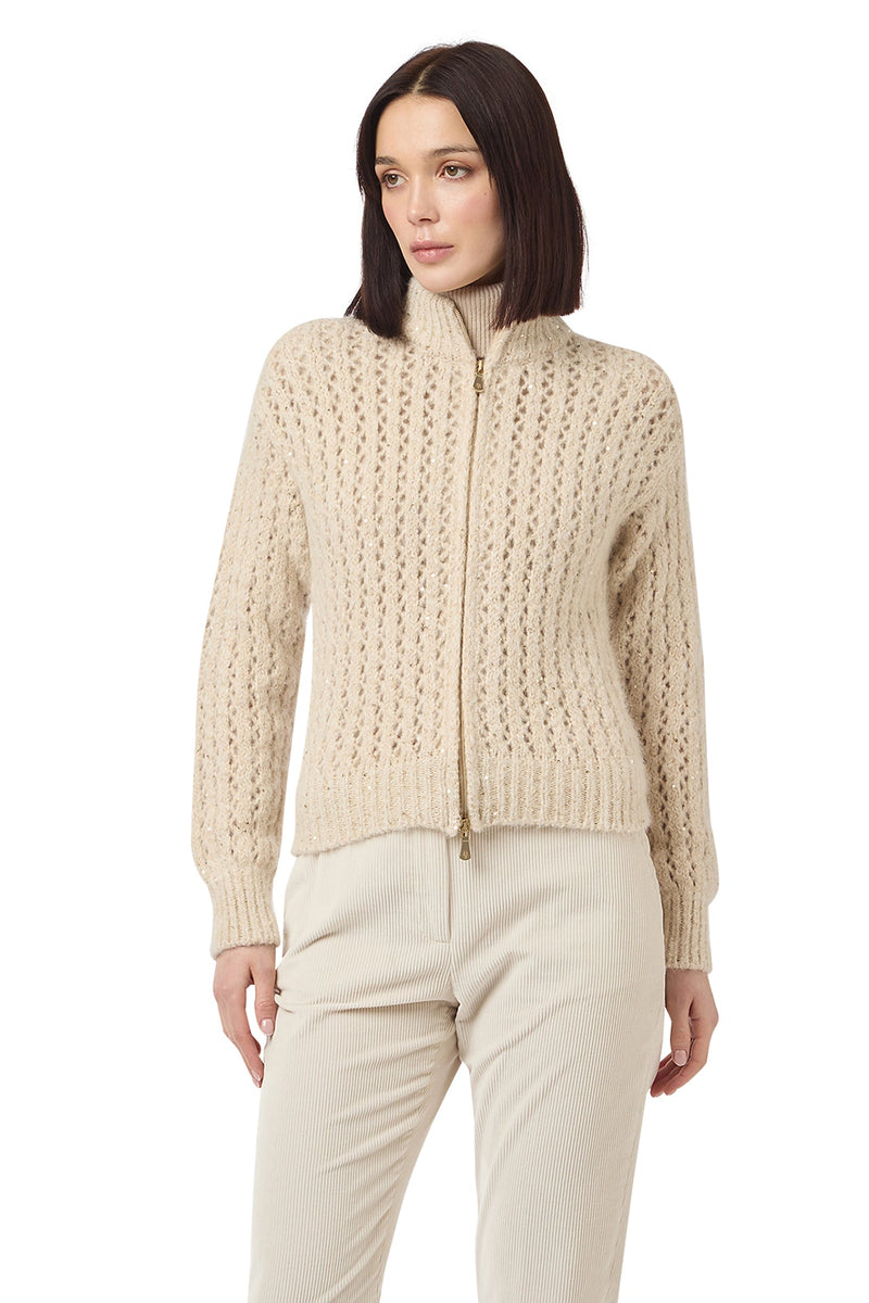 FULL ZIP SWEATER