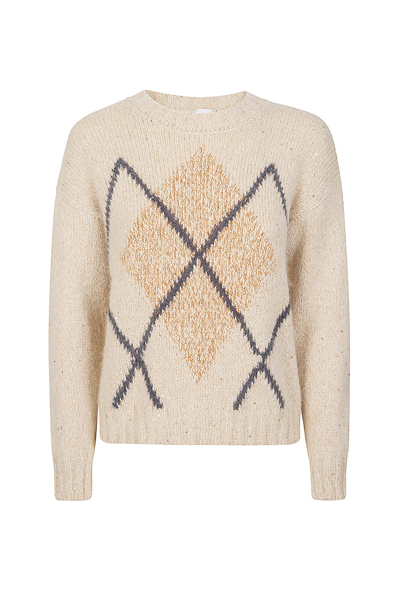 CREW NECK ALPACA WOOL CASHMERE SWEATER