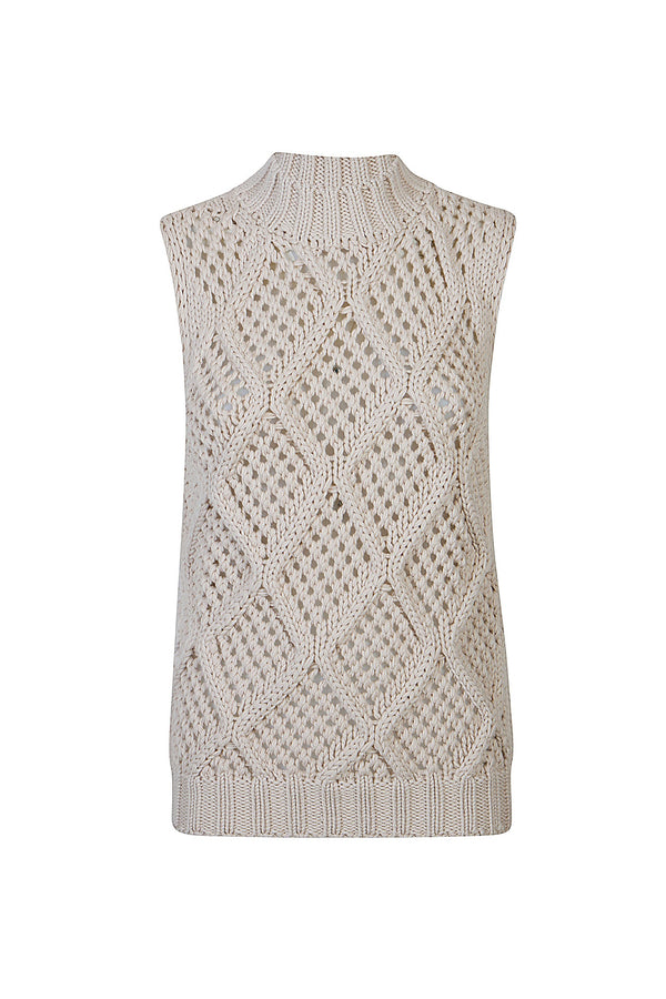 SLEEVELESS SWEATER