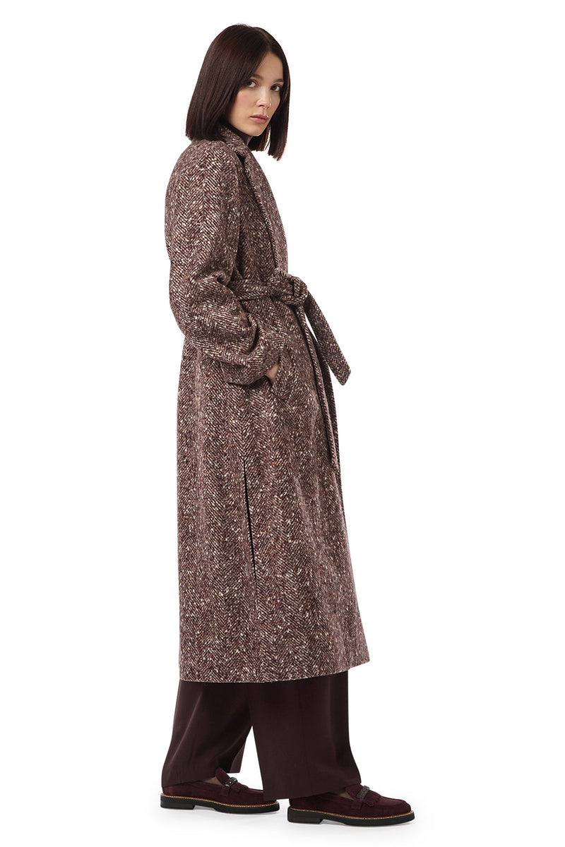 LONG COAT WITH BELT