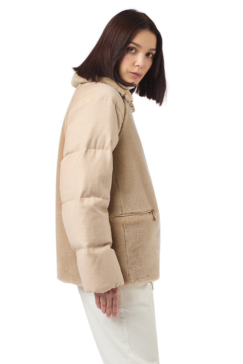 SHEARLING BOMBER JACKET SHEARLING + WOOL
