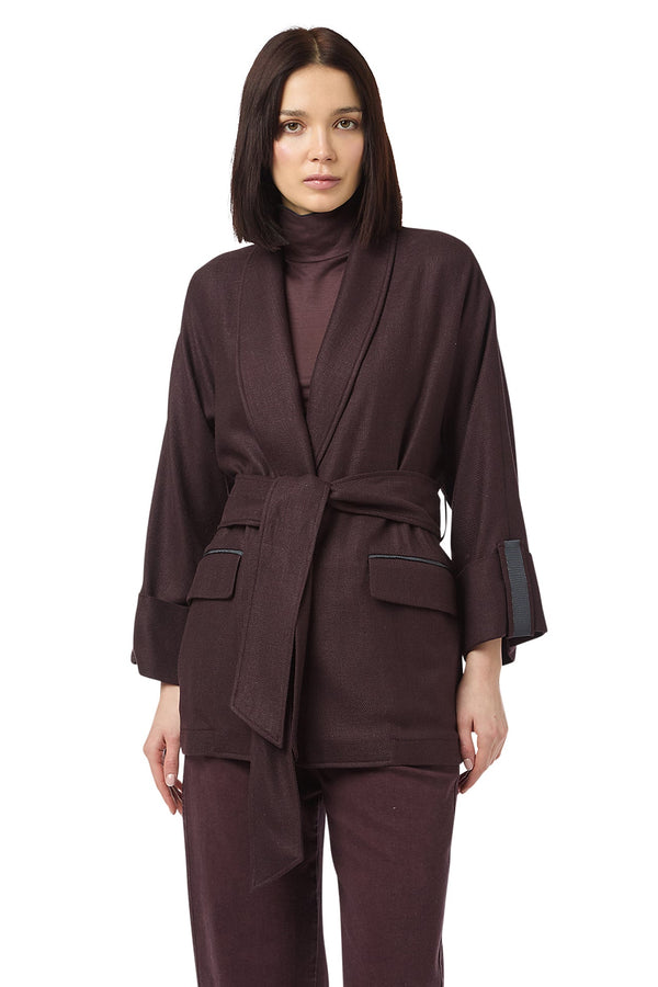JACKET WITH BELT