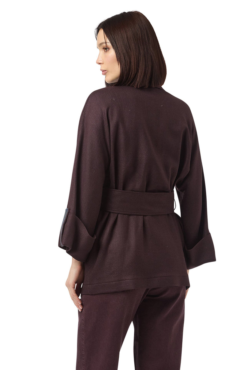 JACKET WITH BELT