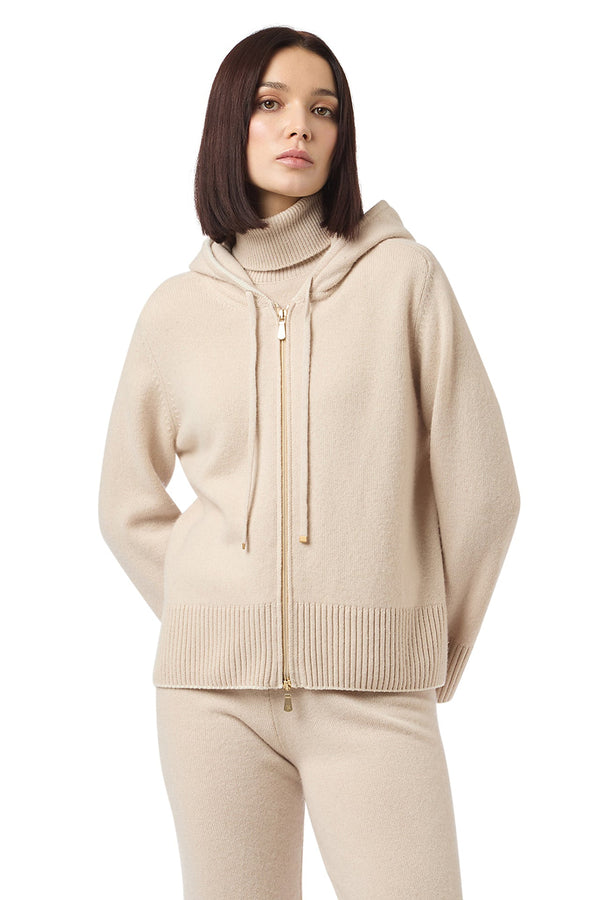 FULL ZIP TIPPING SWEATER