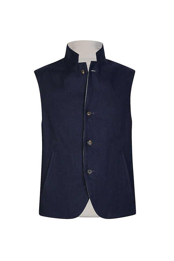 CASHMERE SILK REVERSIBLE VEST