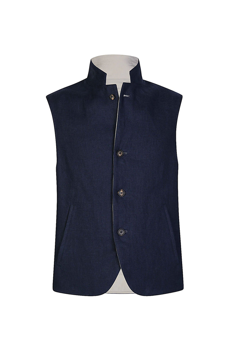 CASHMERE SILK REVERSIBLE VEST